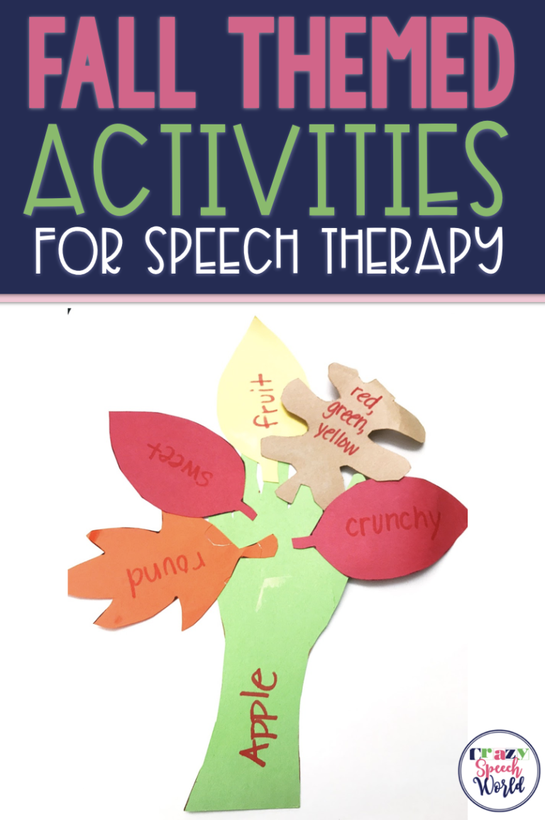 Fall Themed Activities for Speech Therapy