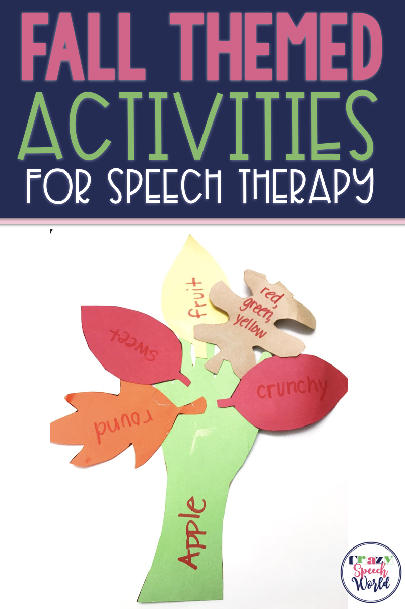 Fall Themed Activities for Speech Therapy - Crazy Speech World