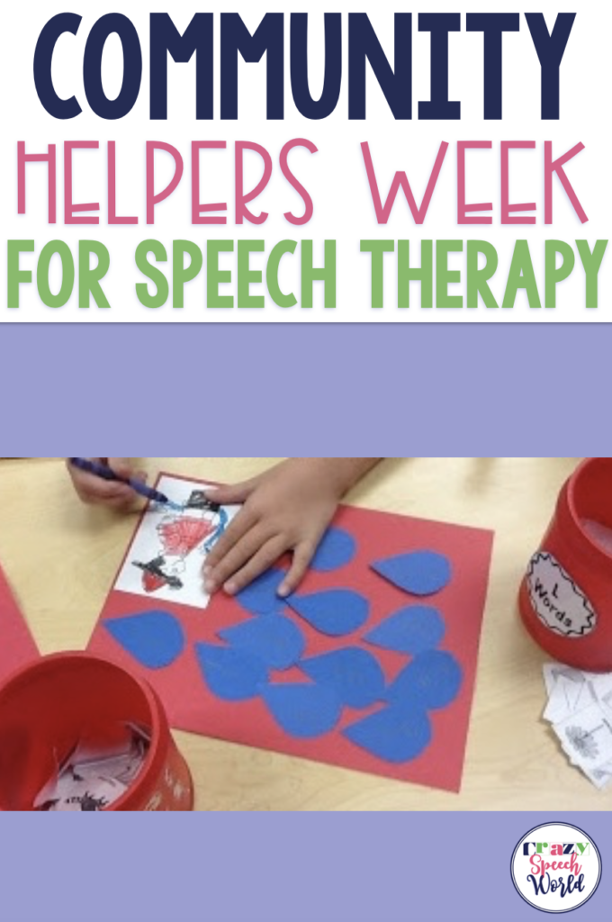 Community helpers theme for speech therapy