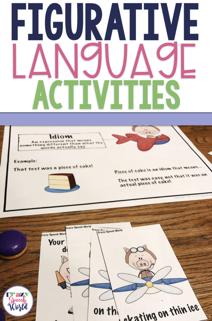 Figurative Language Activities For Speech Therapy