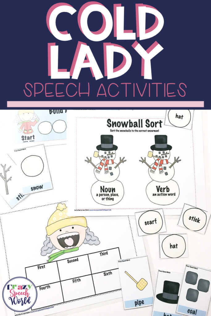 There Was A Cold Lady Who Swallowed Some Snow Speech Activities