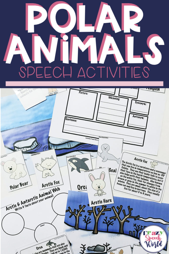 Free Antarctic and Arctic Animals Printables Packet for Preschool