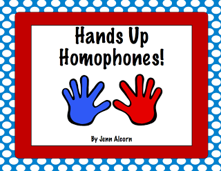 Hands Up Homophones! {FREEBIE!} - Crazy Speech World