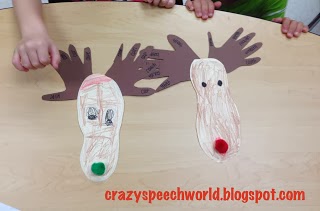 Reindeer Craft FREEBIES! - Crazy Speech World