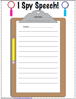 I Spy Speech {Freebie!} - Crazy Speech World