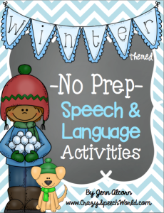 Winter No Prep Speech & Language