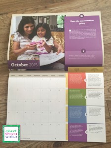 Crazy Speech World:  Hanen Preschool Calendar 