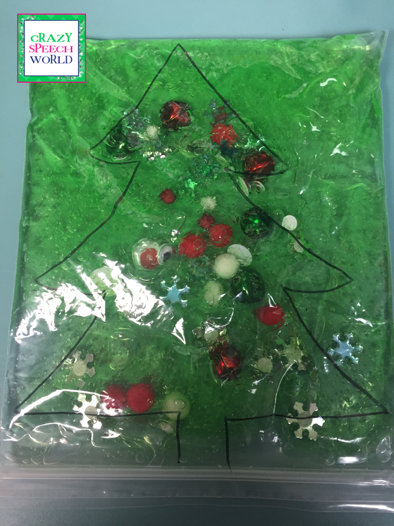 Christmas Tree Sensory Bag
