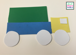 Crazy Speech World:  Foam Trucks for preschoolers