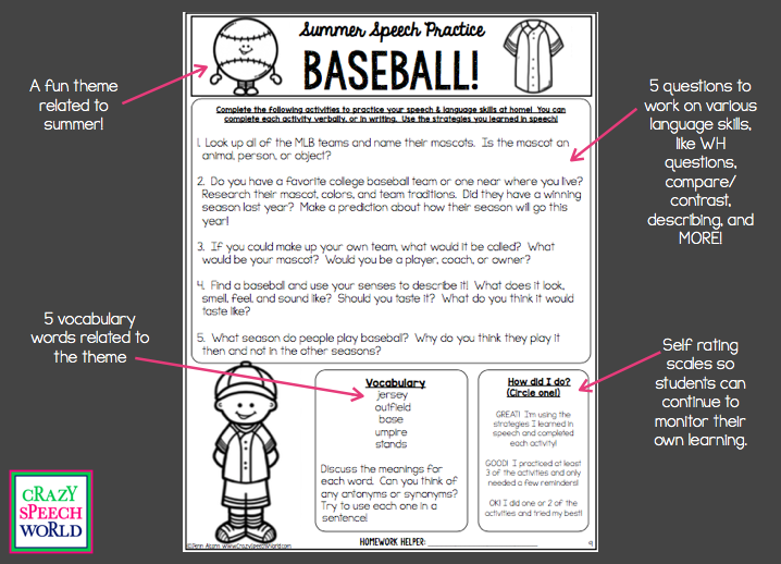 Crazy Speech World: Summer Speech Homework