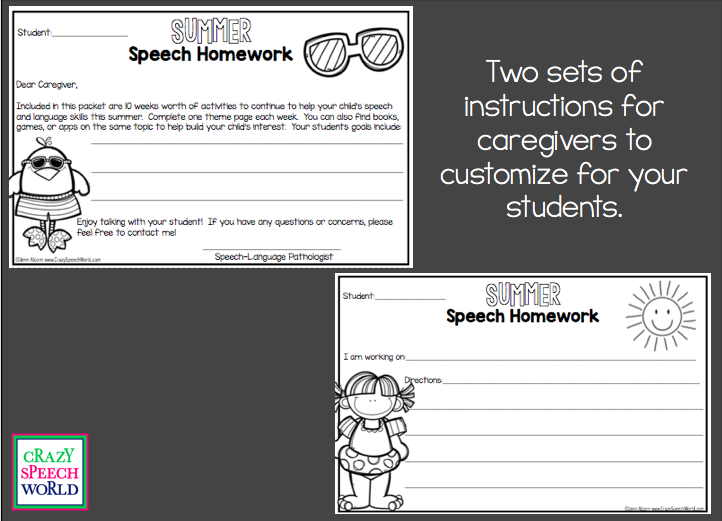 Crazy Speech World: Summer Speech Homework