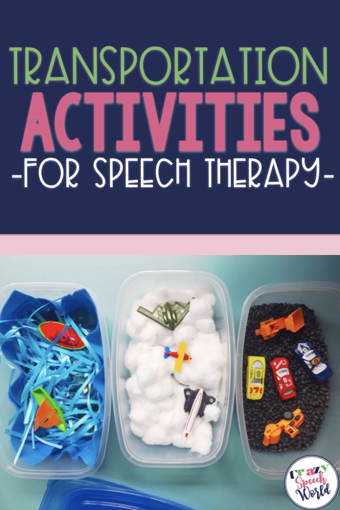 Theme Therapy Transportation Activities For Speech