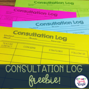 Consultation & SLPs