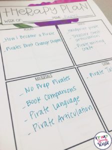 speech planning template