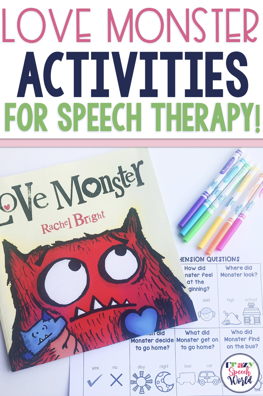 Love Monster Speech Therapy Activity