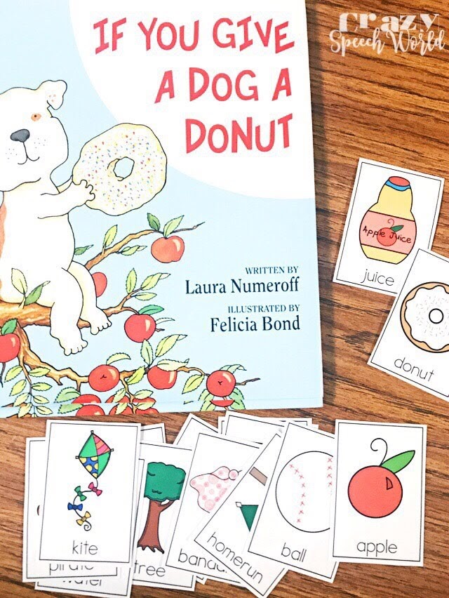 If You Give a Dog a Donut Speech Therapy Activities & Freebie! Crazy