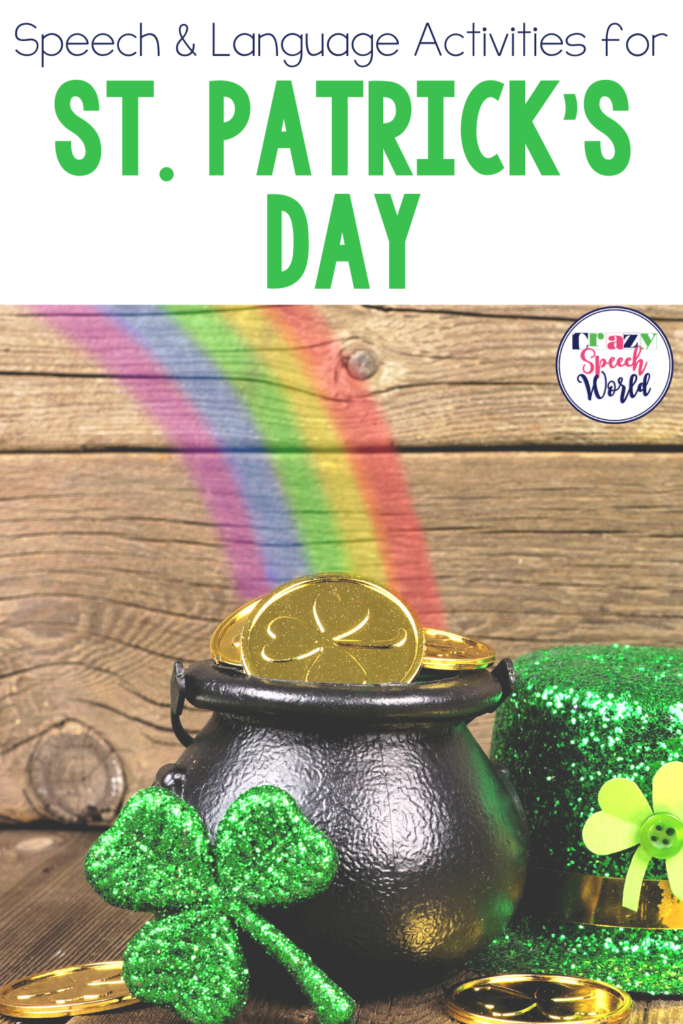 St. Patrick's day Speech Therapy Activities